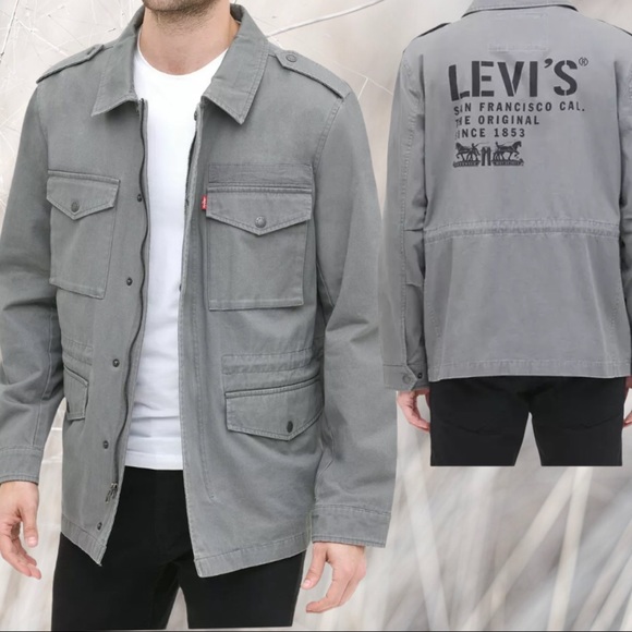 Levi's Midweight 4-Pocket Logo-Print Field Jacket